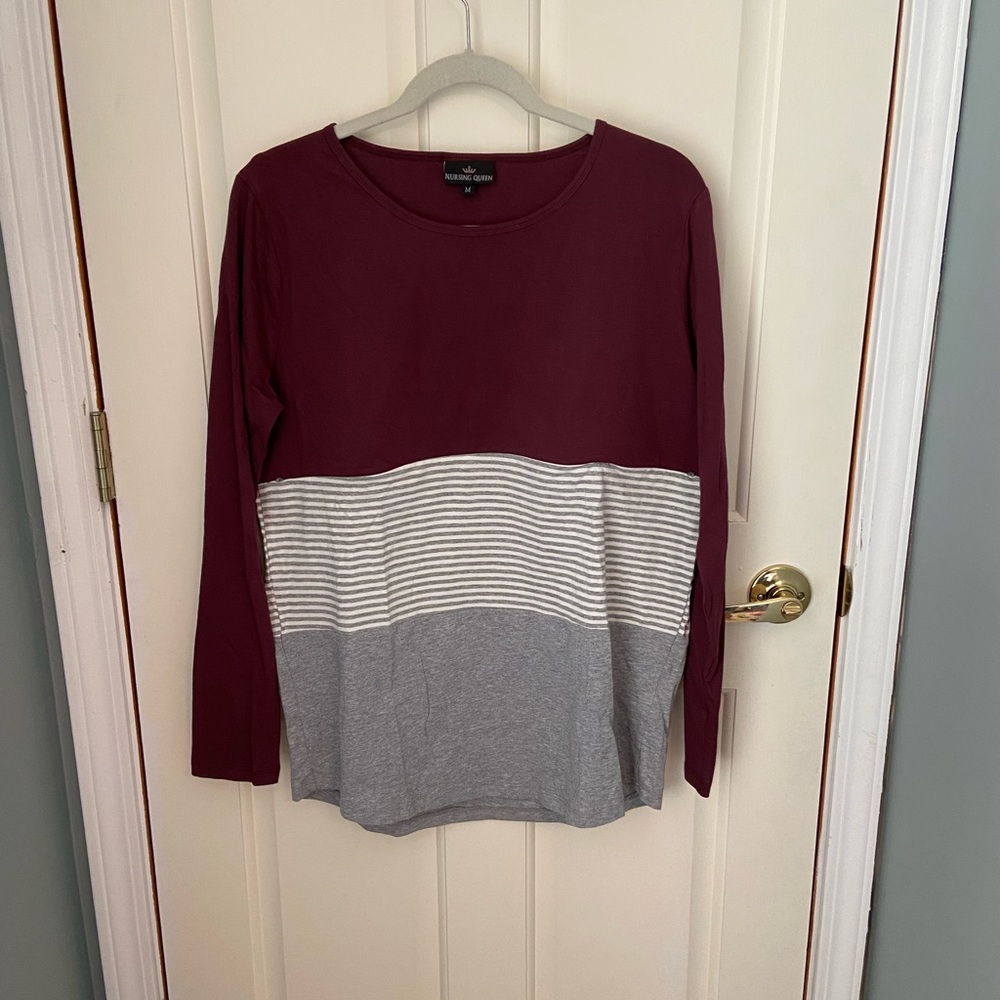 Nursing Queen long-sleeve nursing top EUC